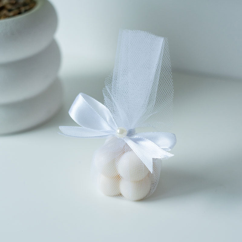 Bruiloft bedankjes-mini bubble tule