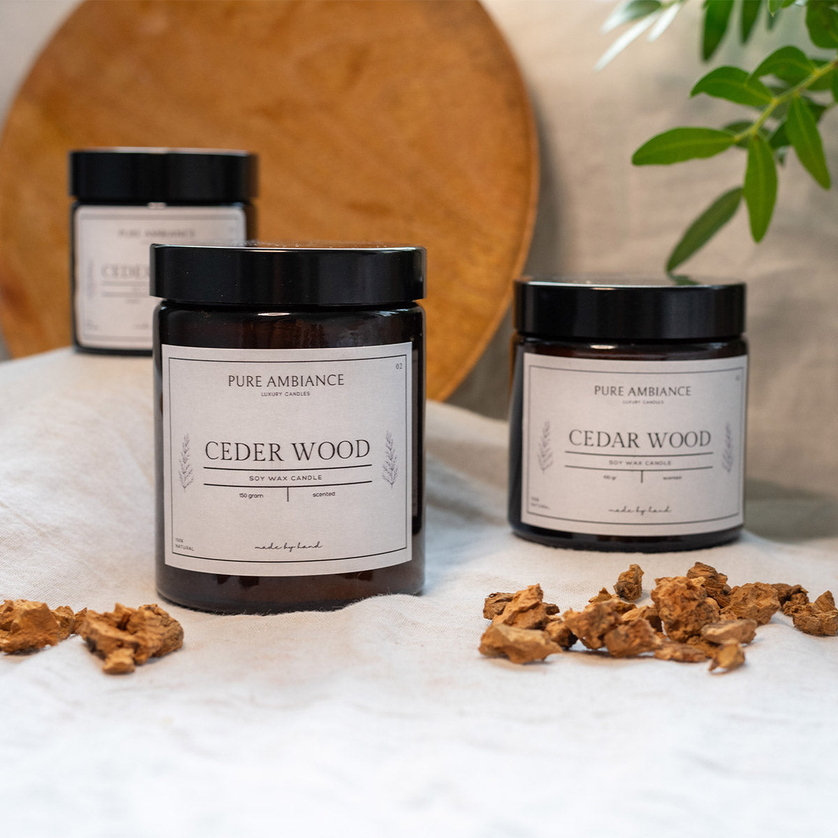 Geurkaars Cederhout 150 gram