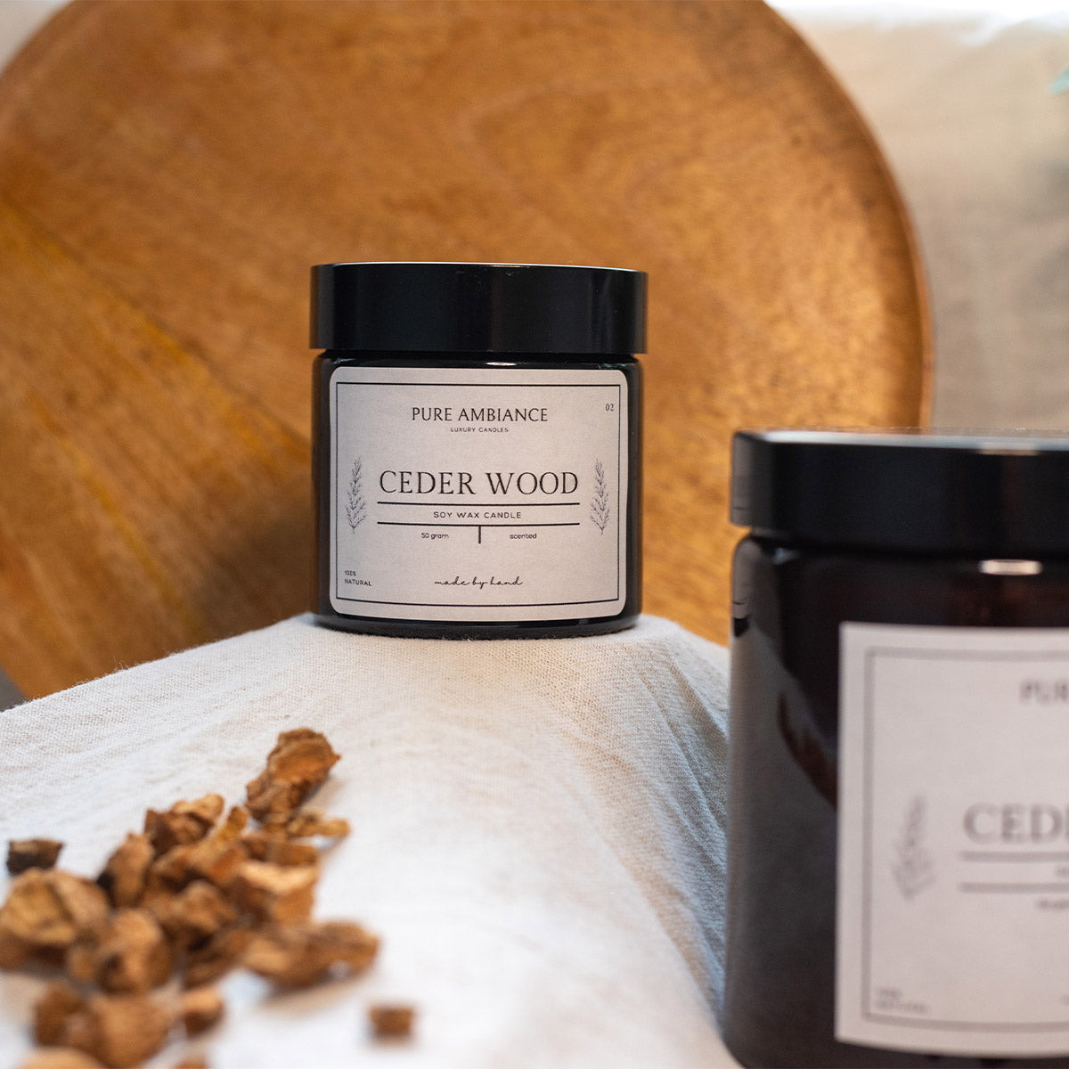 Geurkaars Cederhout 50 gram