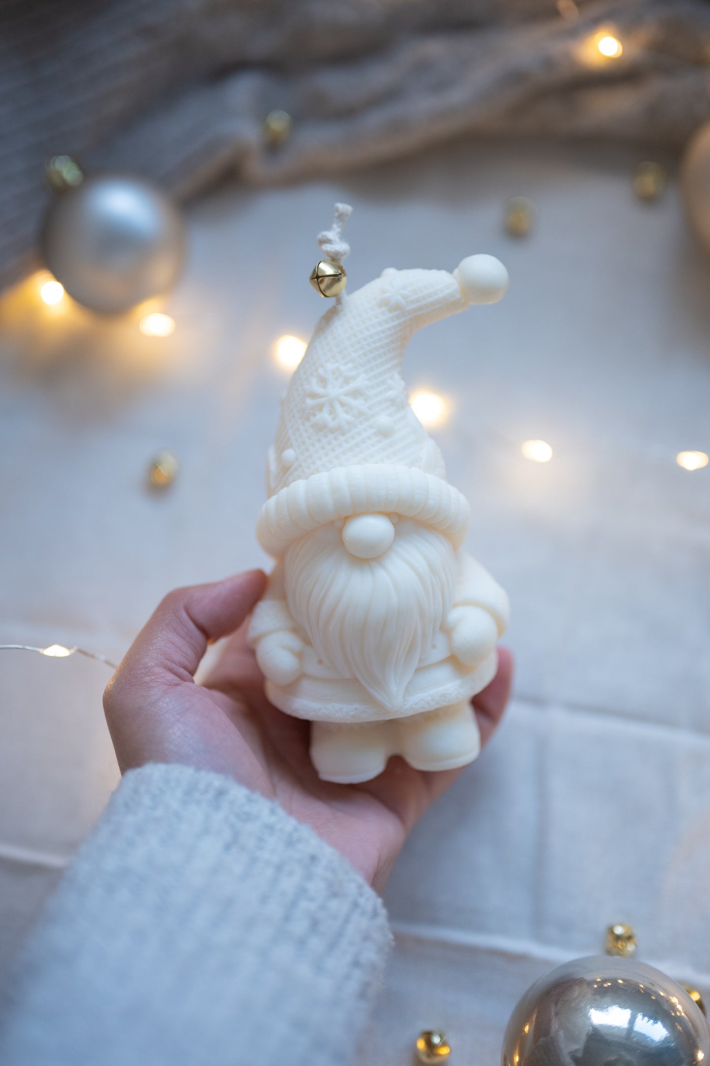 Kerst kaars Lutin de Neige