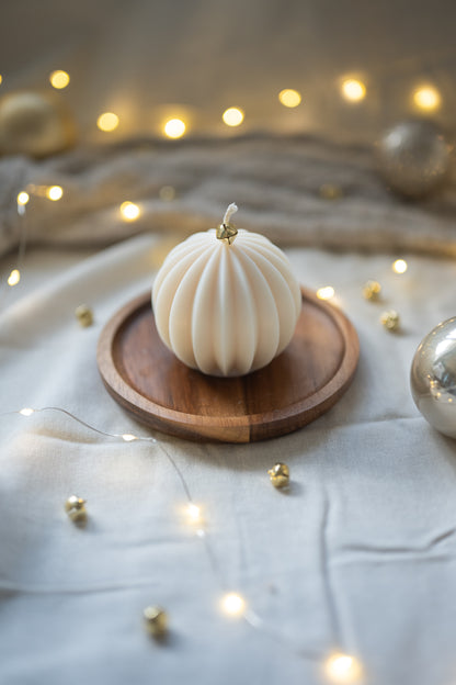 Kerstbal kaars Boule Elegante