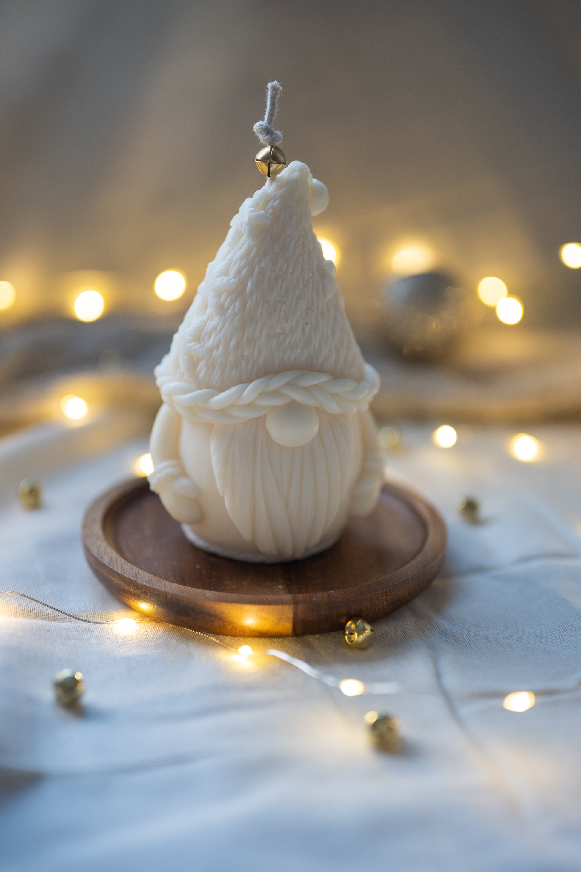 Kleine kerstkabouter kaars