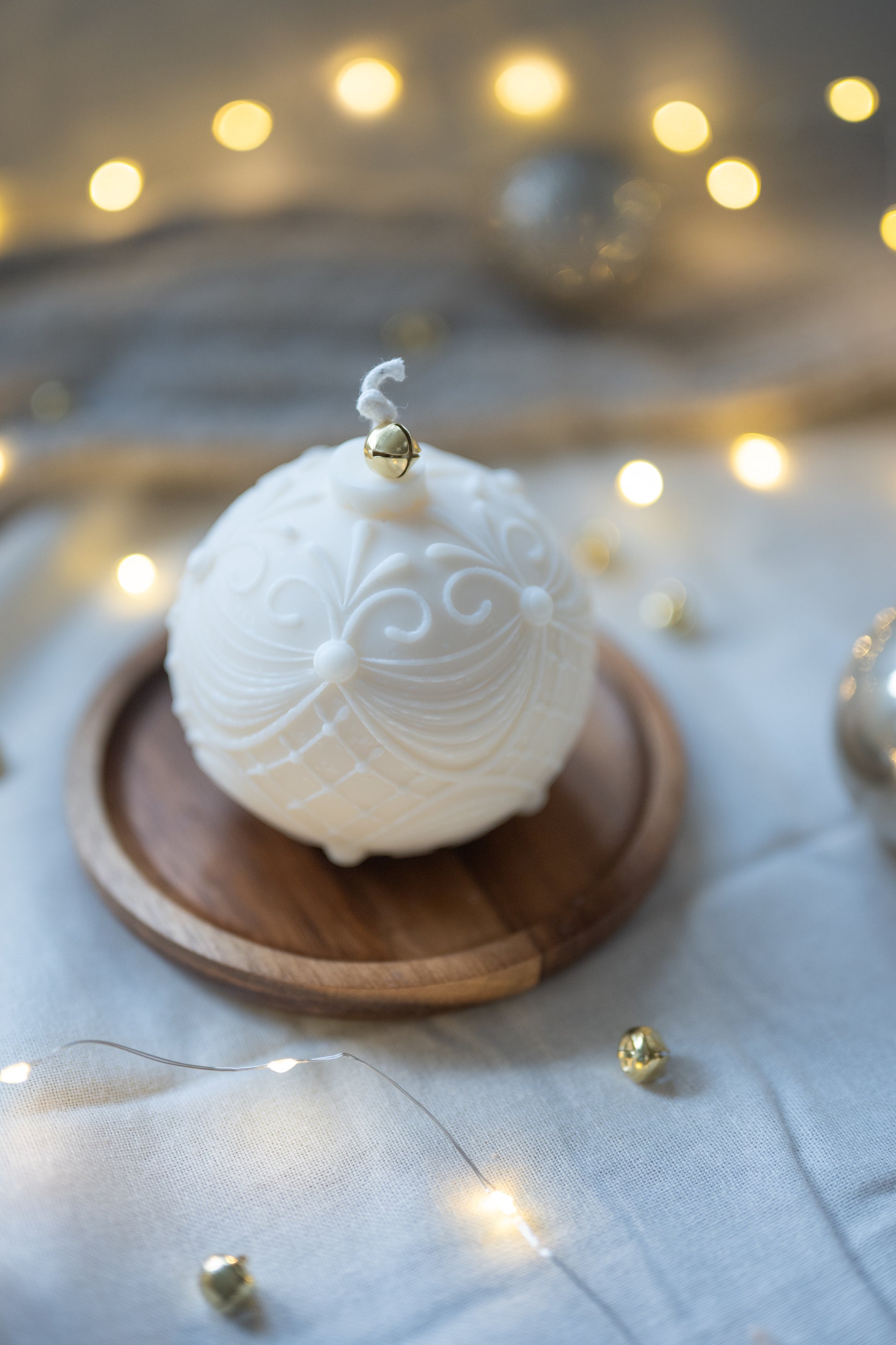 Lueur d Ivoire kerstbal kaars